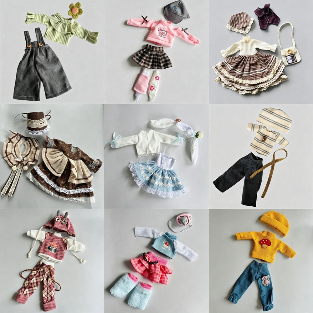 Bjd Doll 1 6 Full Set With Clothes - 30cm Fit Doll Clothes Set Lolita