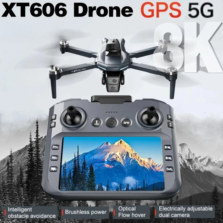 Original XT606 Drone Professio - Fpv Brushless Rc Drone 4K recension och pris