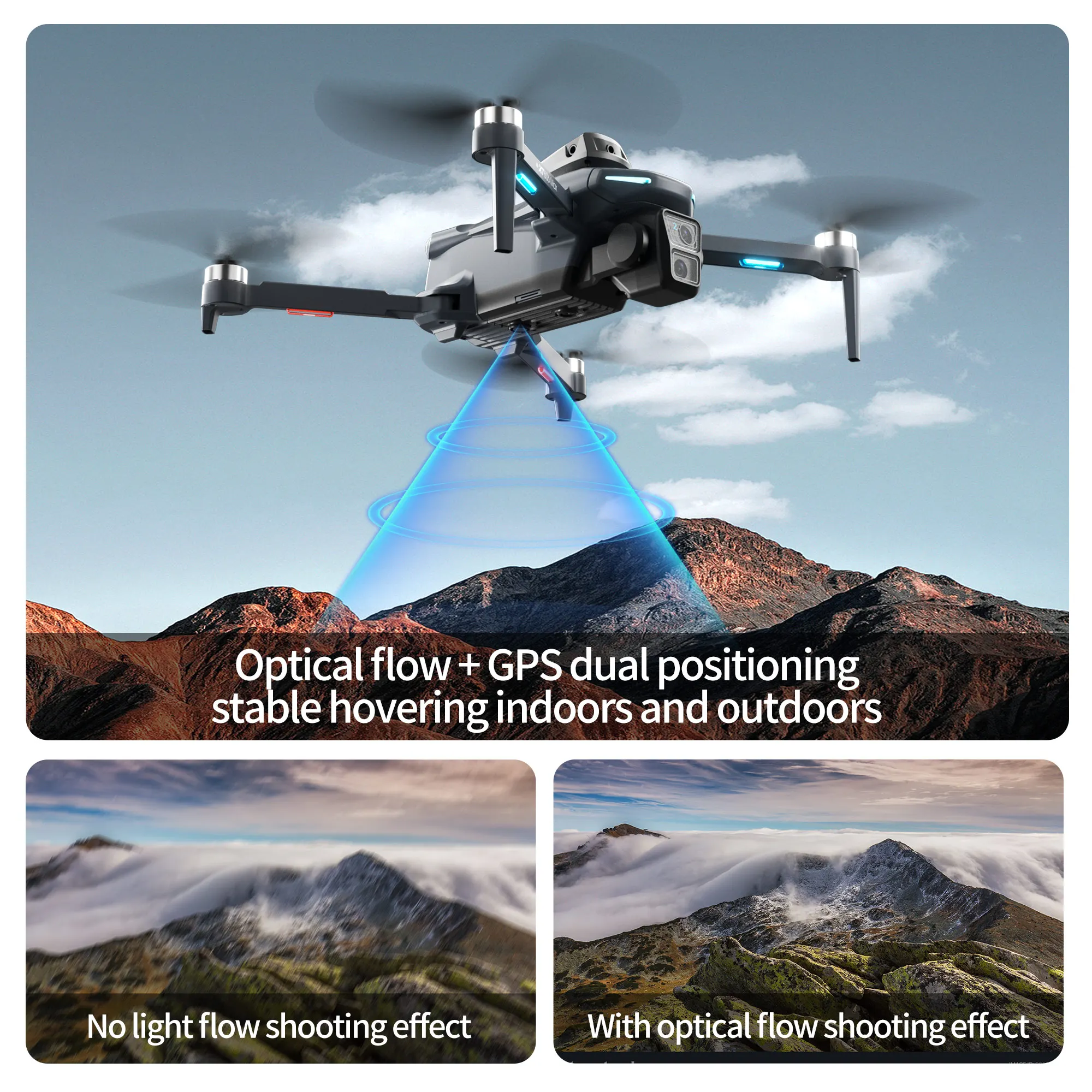 Original XT606 Drone Professio - Fpv Brushless Rc Drone 4K recension och pris
