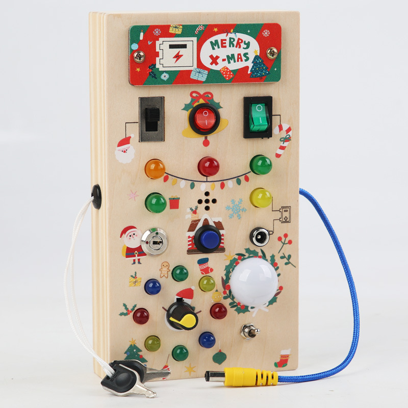 Montessori-Inspired Life Skill - Montessori Wooden Busy Board Toddler recension och pris