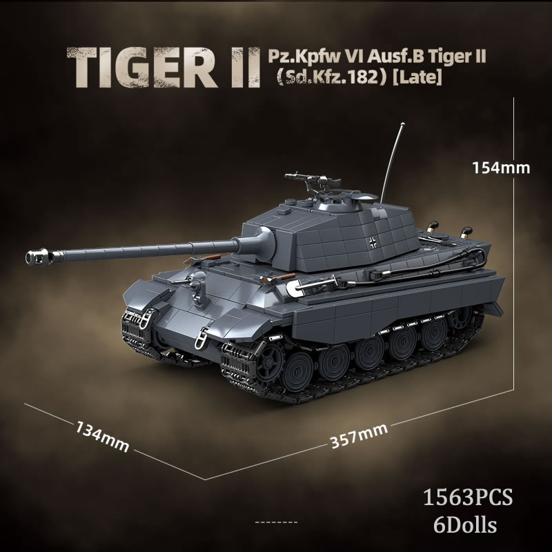 WW2 Military The King Tiger He - Lego Compatible Military Tank recension och pris
