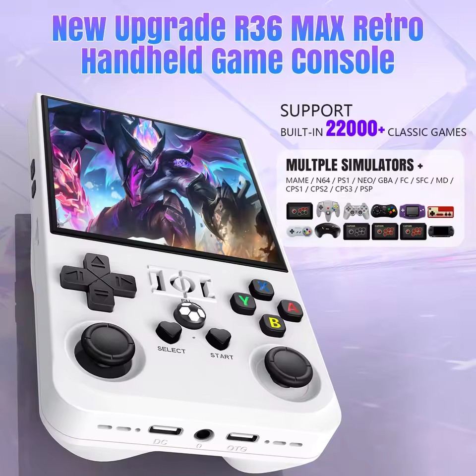 R36MAX Retro Handheld Game Con - Retro Handheld Game Console R36S recension och pris