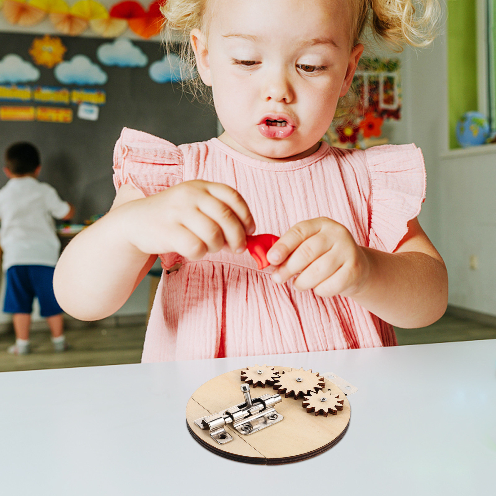 6Pcs Montessori Early Learning - Montessori Wooden Busy Board Toddler recension och pris