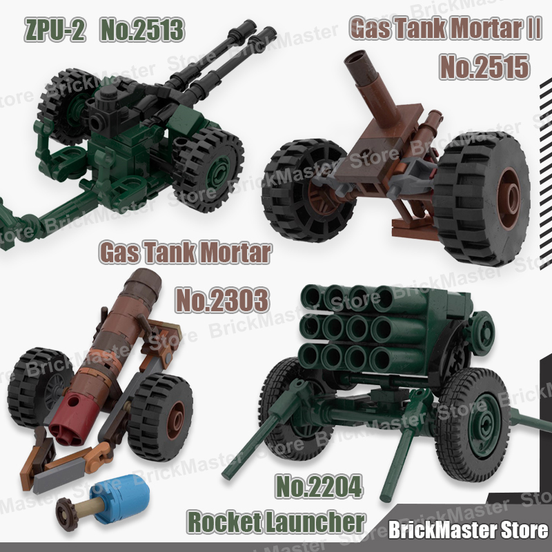 MOC Military War Scene Gas Tan - Lego Compatible Military Tank recension och pris