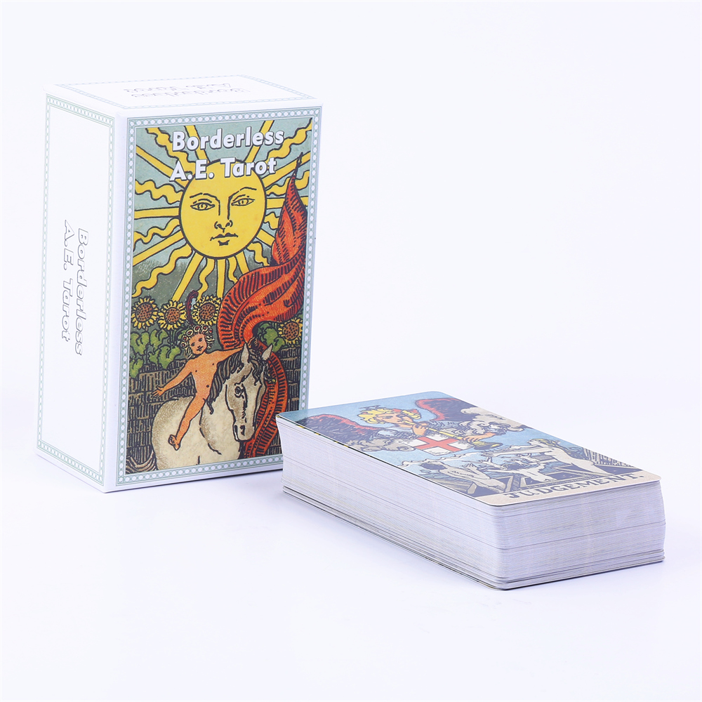 12*7cm Borderless A.E. Tarot D - Tarot Cards Deck With Guidebook recension och pris