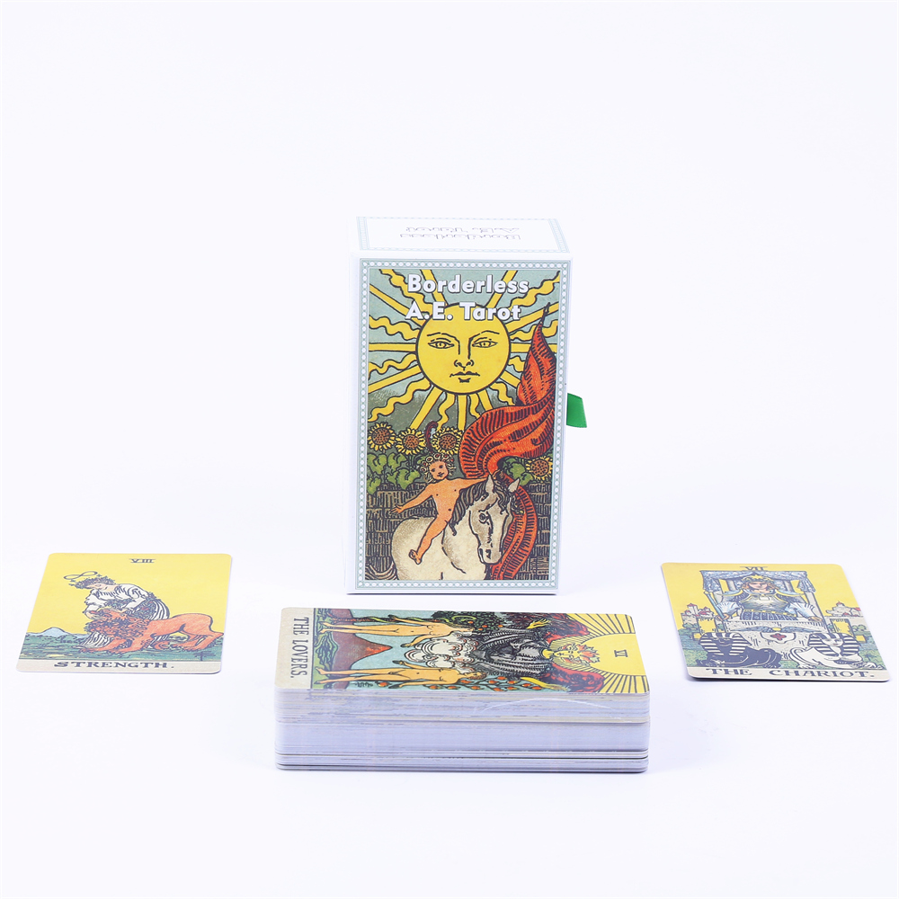 12*7cm Borderless A.E. Tarot D - Tarot Cards Deck With Guidebook recension och pris