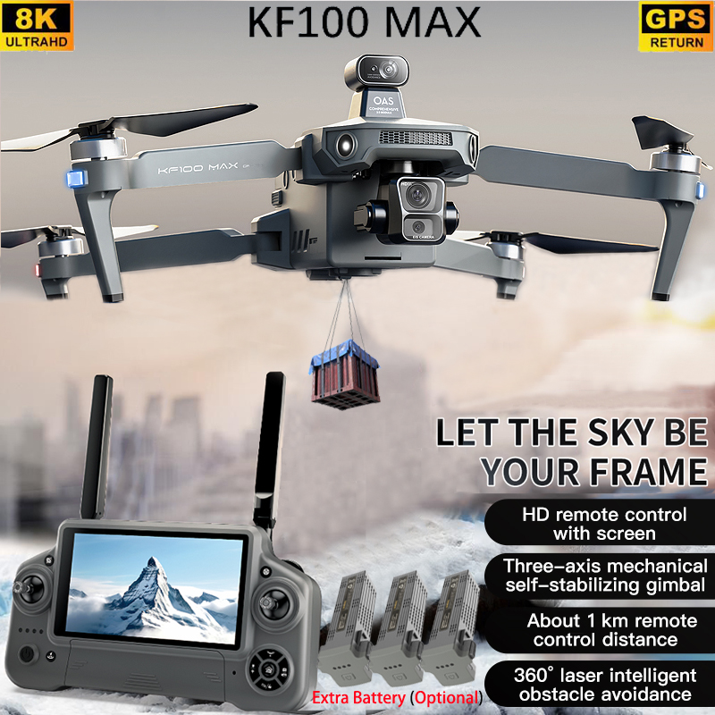 KF100 MAX GPS Drone 4K Camera  - Fpv Brushless Rc Drone 4K recension och pris