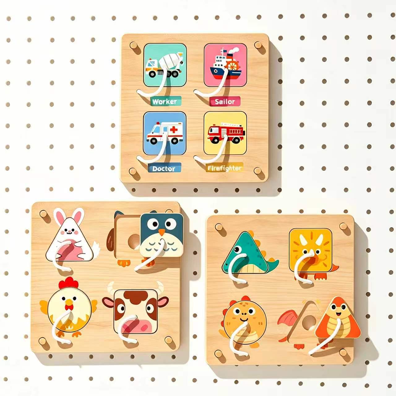 Montessori Wooden Busy Board D - Montessori Wooden Busy Board Toddler recension och pris