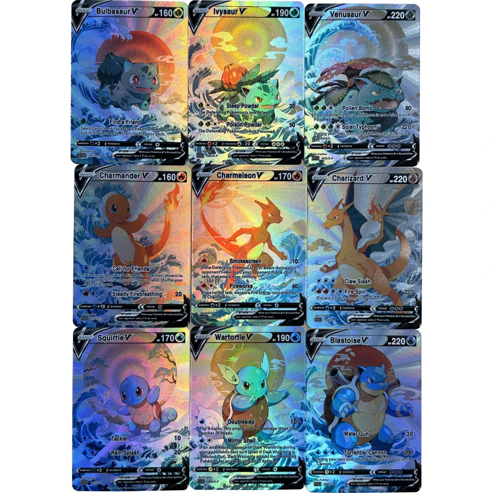 9Pcs/set DIY Anime PTCG Collec - Board Games recension och pris