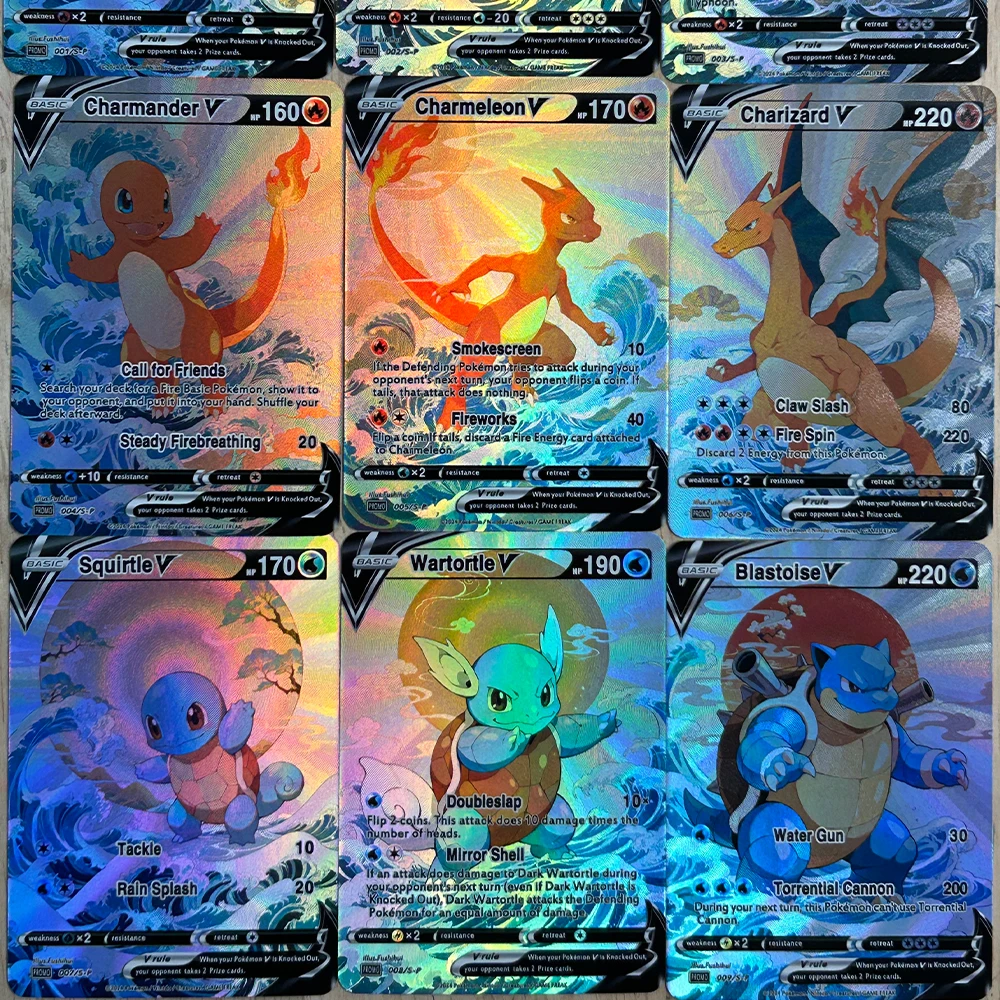 9Pcs/set DIY Anime PTCG Collec - Board Games recension och pris
