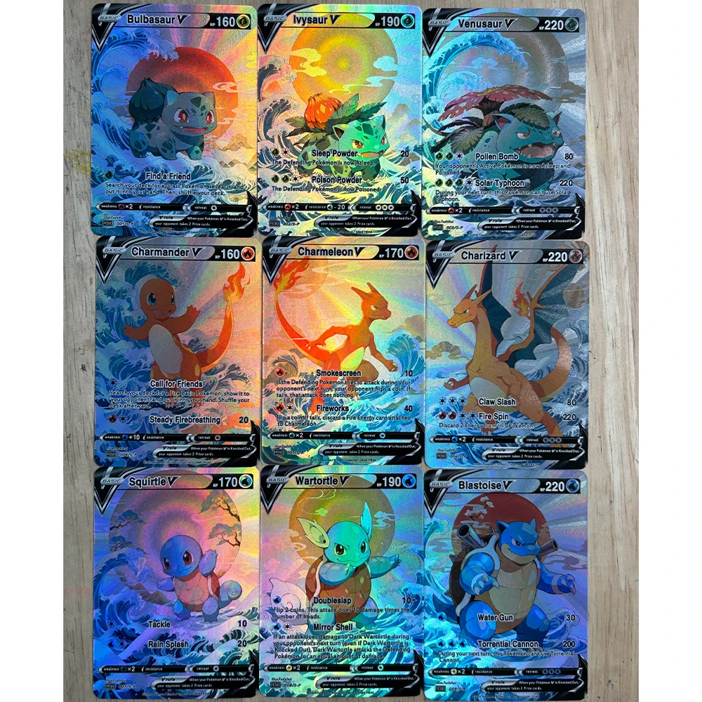 9Pcs/set DIY Anime PTCG Collec - Board Games recension och pris