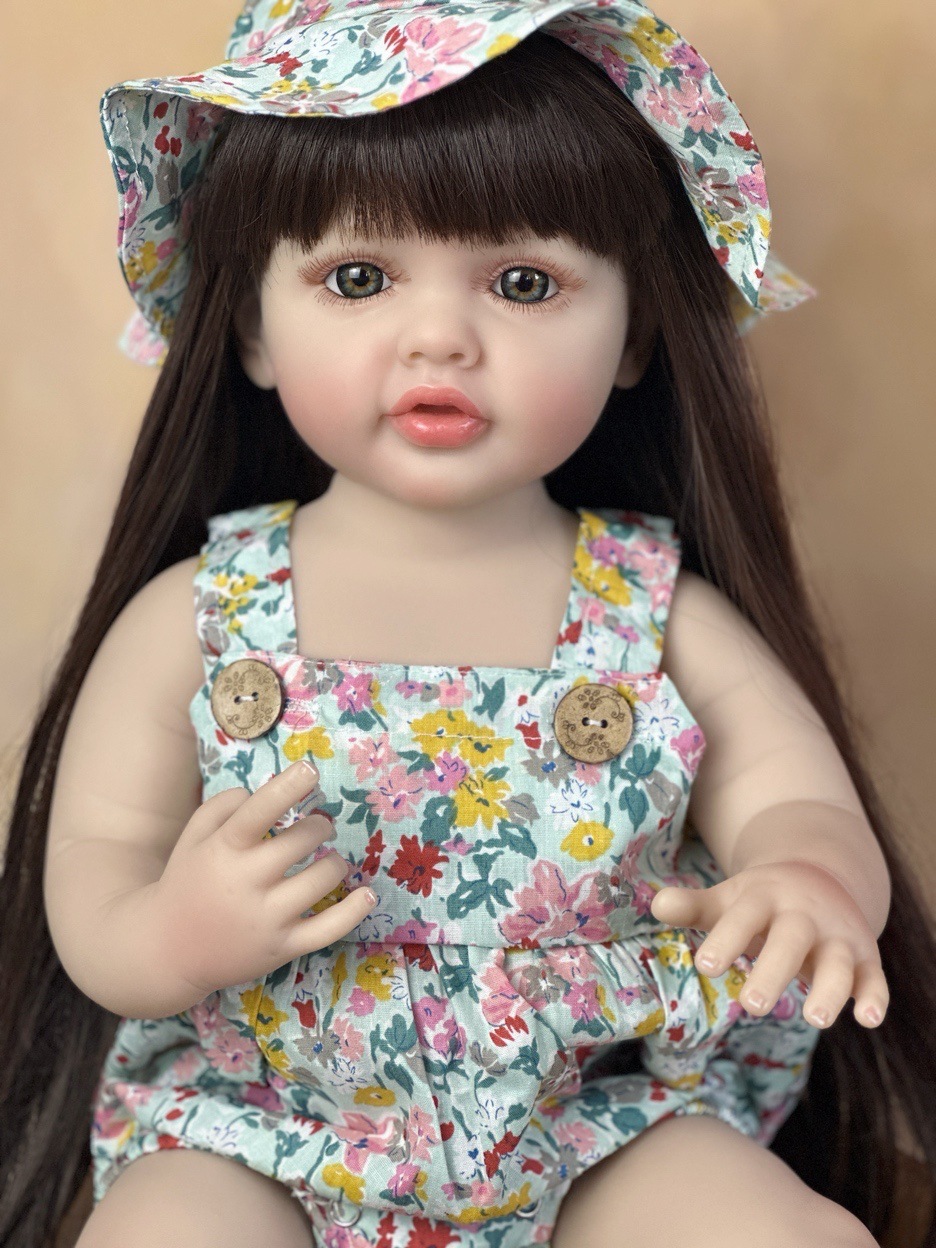 22Inch Cuddly Full Body Silico - Reborn Baby Doll Silicone Realistic recension och pris