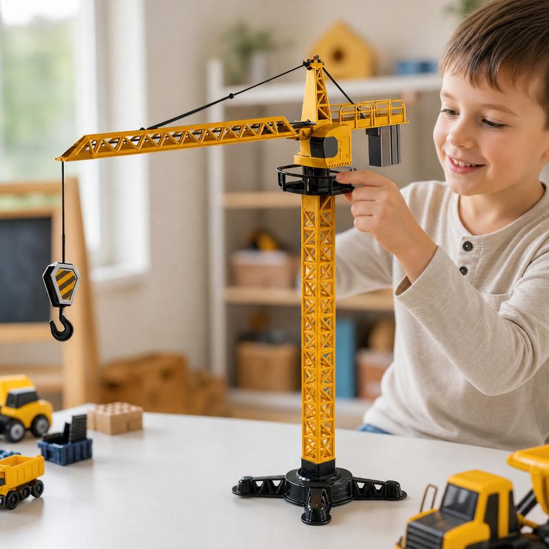 Tower Crane Toy Simulated Cons - Educational Toys recension och pris