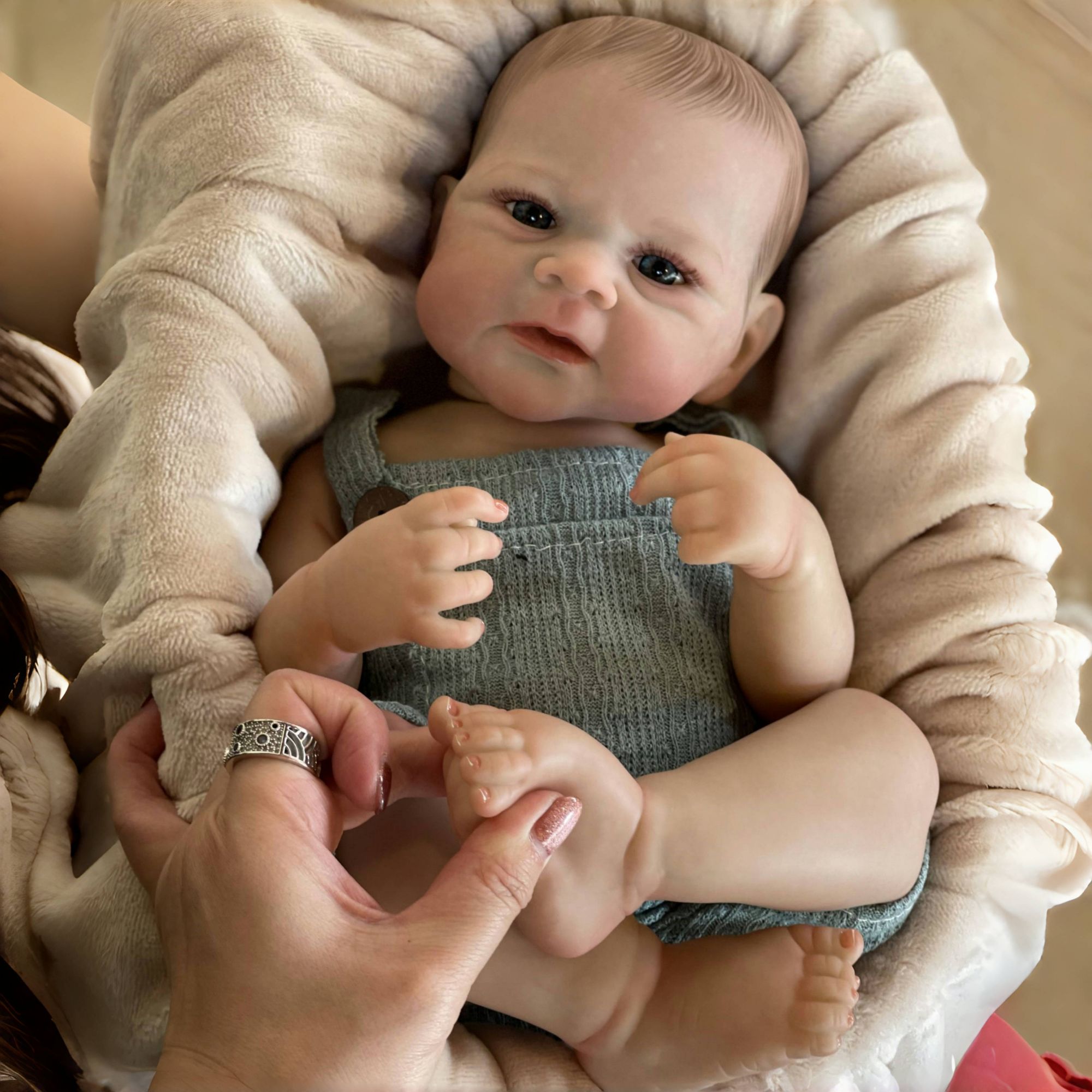 OtardDolls 19Inch Elijah Boy F - Reborn Baby Doll Silicone Realistic recension och pris