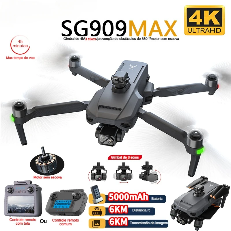 ZLL SG909 SG909MAX Professiona - Fpv Brushless Rc Drone 4K recension och pris