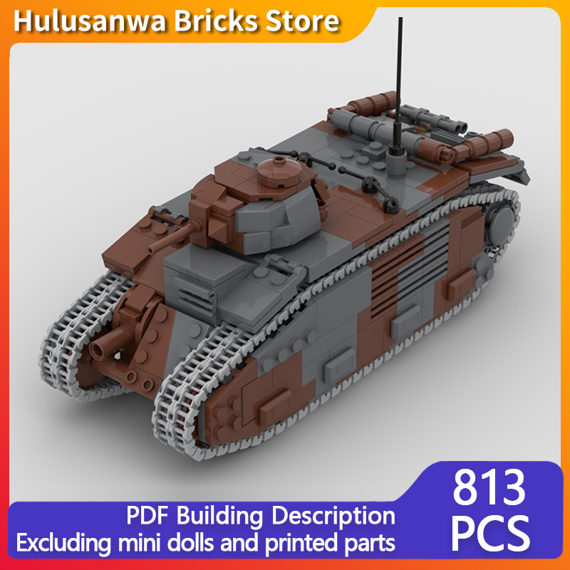B1 Bis Military Tanks Model MO - Lego Compatible Military Tank recension och pris